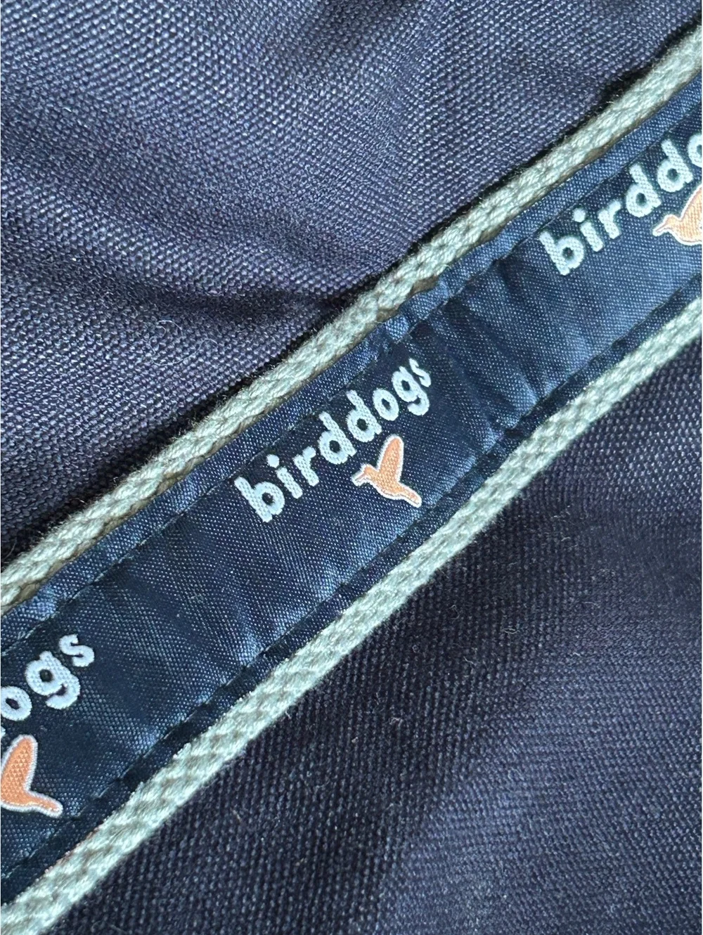 Birddogs Navy Canvas Duffle Bag with Logo Trim